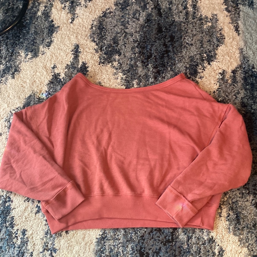 Oversize Off The Shoulder Sweatshirt